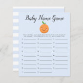 ブルーリトルかわいこちゃんベビー名シャワーゲーム (正面/裏面)