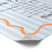 ブルーリトルかわいこちゃん柑橘系誕生日タイムカプセル ポスター (角)