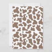 ブルーリトルカウボーイウェスタンロデオ赤ちゃんシャワー 招待状 (裏面)