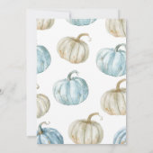 ブルーリトルカボキントラックファーム誕生日ボーイ 招待状 (裏面)