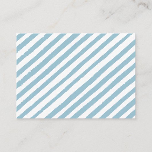 ブルーリトルカボチャの男の赤ちゃん エンクロージャーカード (裏面)