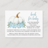 ブルーリトルカボチャの男の赤ちゃん エンクロージャーカード (正面)