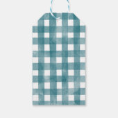 ブルーリトルカボチャートラック赤ちゃんシャワー ギフトタグ (裏面)