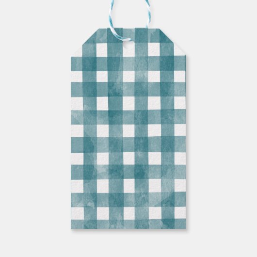 ブルーリトルカボチャートラック赤ちゃんシャワー ギフトタグ (裏面)