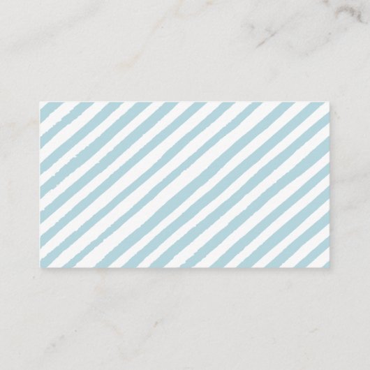 ブルーリトルカボチャ男の子の赤ちゃんシャワーおむつラッフル エンクロージャーカード (裏面)