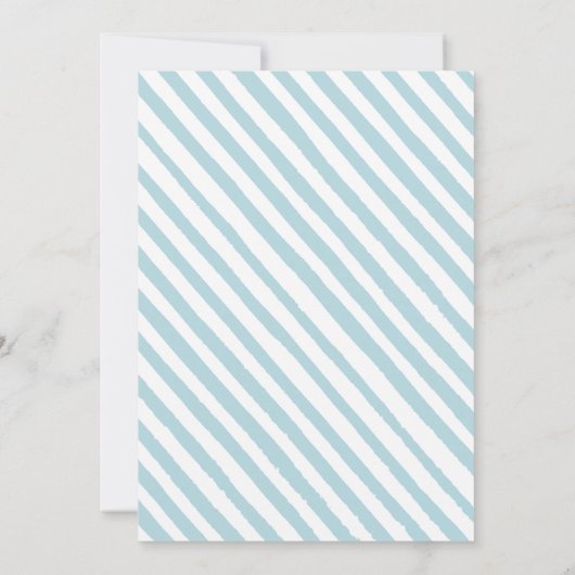 ブルーリトルカボチャ男の子の赤ちゃんシャワーの招待状 招待状 (裏面)