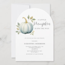 ブルーリトルカボチャ男の子ベイビーシャワー