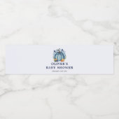 ブルーリトルカボチャ秋ボーイベビーシャワー ペットボトルラベル (シングルラベル)