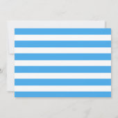 ブルーリトルカボチャ秋ボーイ誕生日写真 招待状 (裏面)