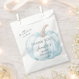 ブルーリトルカボチャ秋秋男の赤ちゃんシャワー フェイバーバッグ