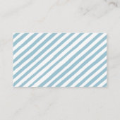 ブルーリトルカボチャ赤ちゃんシャワーおむつラッフルカード エンクロージャーカード (裏面)