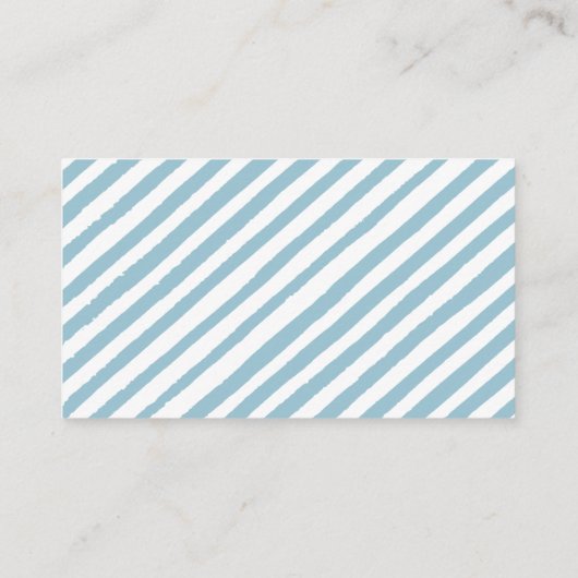 ブルーリトルカボチャ赤ちゃんシャワーおむつラッフルカード エンクロージャーカード (裏面)