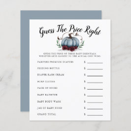 ブルーリトルカボチャ赤ちゃんシャワー価格を推測