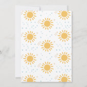 ブルーリトルサンシャイン誕生日 招待状 (裏面)