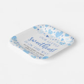 ブルーリトルスウィートバレンタインデーベビーシャワー ペーパープレート (傾斜あり)