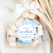 ブルーリトルスウィートバレンタインデーベビーシャワー ラウンドシール