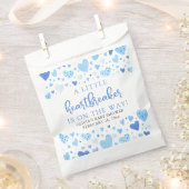 ブルーリトルハートブレーカーバレンタインデーシャワー フェイバーバッグ (クリップ留めされた状態)