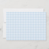 ブルーリトルバニー春男の赤ちゃんシャワーフォト 招待状 (裏面)