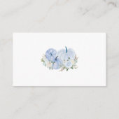 ブルーリトルパンプキンオムツラッフルチケット エンクロージャーカード (裏面)