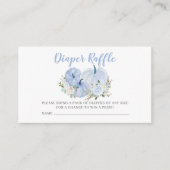 ブルーリトルパンプキンオムツラッフルチケット エンクロージャーカード (正面)