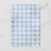 ブルーリトルパンプキン男の子ベイビーシャワー エンクロージャーカード (裏面)