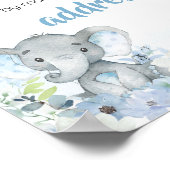 ブルーリトルピーナッツエレファントエンベロープステーション ポスター (角)