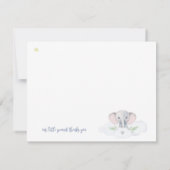 ブルーリトルピーナッツベイビーシャワーエレファントモダン (裏面)