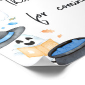 ブルーリトルブハロウィーンありがとう来ありがとう ポスター (角)