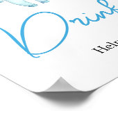 ブルーリトルブハロウィーンベビーシャワードリンク ポスター (角)