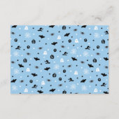 ブルーリトルブハロウィーン幽霊ブズ男の赤ちゃん エンクロージャーカード (裏面)