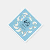 ブルーリトルブハロウィーン赤ちゃんシャワー スタンダードカクテルナプキン (角)