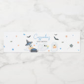 ブルーリトルブハロウィーン赤ちゃんシャワー ペットボトルラベル (シングルラベル)