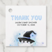 ブルーリトルブー幽霊ウィッチベイビーシャワースクエア フェイバータグ (正面)