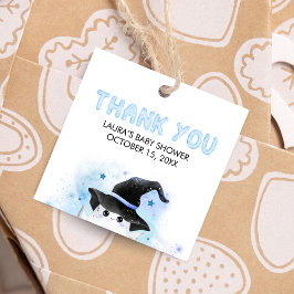 ブルーリトルブー幽霊ウィッチベイビーシャワースクエア フェイバータグ