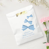 ブルーリトルボウ飛んでいるボーイベビーシャワー フェイバーバッグ (封をした状態)