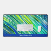 ブルーリニアキュート美学 デスクマット (キーボード&マウス)