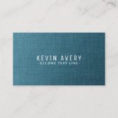 ブルーリネンテクスチャプロフェッショナルオーガニック外観 名刺 (正面)