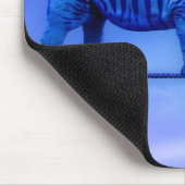 ブルーリノ歩くオンロープ マウスパッド (コーナー)