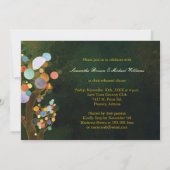 ブルーリハーサル結婚ディナーに木を愛する 招待状 (裏面)