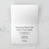 ブルーリハーサル結婚ディナーのひまわり 招待状 (内部)