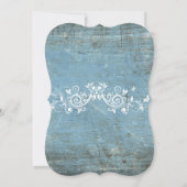 ブルーリハ素朴ーサルディナー招待状 招待状 (裏面)