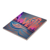 ブルーリバーズバックライトデジタルアート タイル (側面)