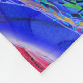 ブルーリバーブルーレイク フリースブランケット (角)