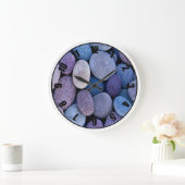 ブルーリバーロックカスタマイズフォトクロック ラージ壁時計 (ホーム)