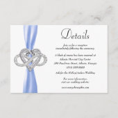 ブルーリボンインフィニティ結婚ハート詳細 エンクロージャーカード (正面)