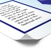 ブルーリボンゴール温度計 ポスター (角)