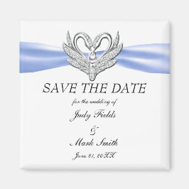 ブルーリボンシルバースワンズ日付磁石を保存 マグネット