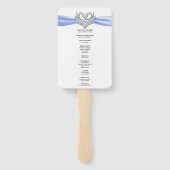 ブルーリボンシルバースワン結婚式 プログラムファン ハンドファン (裏面)