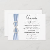 ブルーリボンダイヤモンドインフィニティ結婚の詳細 エンクロージャーカード (正面/裏面)
