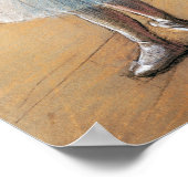 ブルーリボンダンサー、エドガー・デガ ポスター (角)